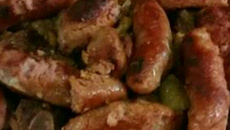 Costelinha e linguiça na panela de pressão