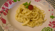 Macarrão com molho branco especial