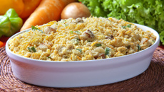 Farofa molhadinha de legumes