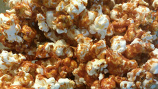 Pipoca com caramelo salgado