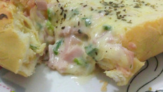 Pão francês recheado