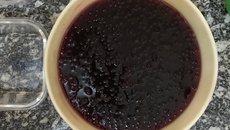 Sagu fácil de suco de uva integral 