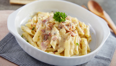 Macarrão cremoso