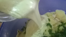 Maionese sem óleo (gema cozida)