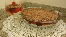 Escondidinho de morango sofisticado