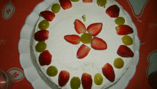 Bolo light de frutas