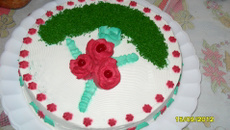 Bolo beijinho com abacaxi