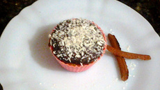 Cupcake de laranja de micro-ondas