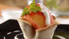 Trouxinha de maça com iogurte