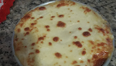 Torta de batata gratinada
