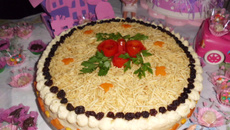 Torta salgada de pão de forma