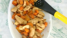 Refogado de frango com cenoura