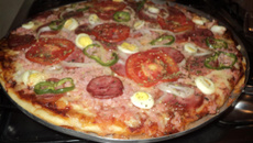 Massa de pizza simples