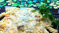 Macarrão com sardinha