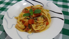 Talharim fresco ao manjericão da Abima