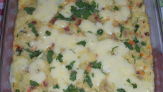 Souflé de chuchu rápido e prático