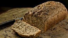 Pão integral com linhaça e aveia