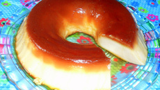 Pudim de pão sabor baunilha fácil