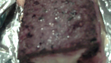 Bolo de carne moída recheado com presunto e mussarela