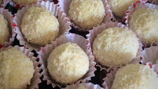 Brigadeiro de chocolate branco diet