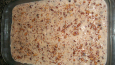 Torta de bolacha com amendoim