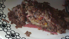 Carne moída recheada da Lú