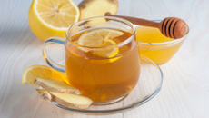 Chá de limão com mel