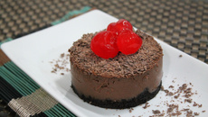 Torta de chocolate com menta