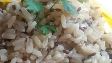 Arroz com linhaça