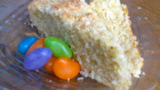 Bolo de coco com fubá sem glúten