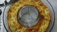 Souflé de chuchu em pedaços