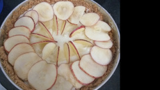 Torta de maçã com massa de bolacha