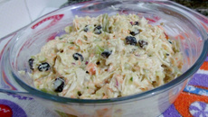 Salpicão de casca de melancia