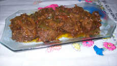 Carne assada com estilo