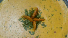 Creme de camarão com requeijão