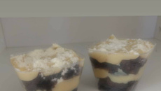 Brownie simples com casquinha