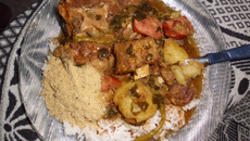 Rabada com agrião e batatas