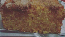 Bolo de fubá cozido