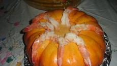 Camarão na moranga para Reveillon