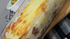 Carne moída de forno