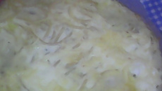 Macarrão cremoso gratinado