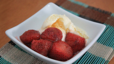 Morangos Flambados