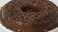 Pudim de chocolate 85%