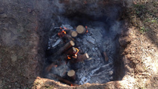 Frango na cauera (enterrado)