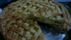 Torta de frango cremoso simples
