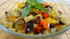 Caponata de abobrinha e berinjela