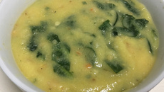 Sopa de fubá vegana