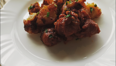 Linguiça com batata na pressão