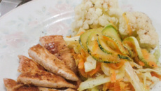 Salada de abobrinha a la Castelo