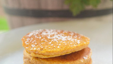 Panqueca americana de batata doce